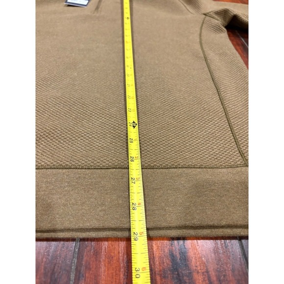 New VRST Mens Quarter Zip Pullover Textured Brown Mock Neck Long Sleeve Top $78 - Picture 10 of 12